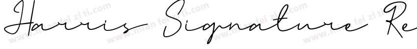 Harris Signature Reg字体转换